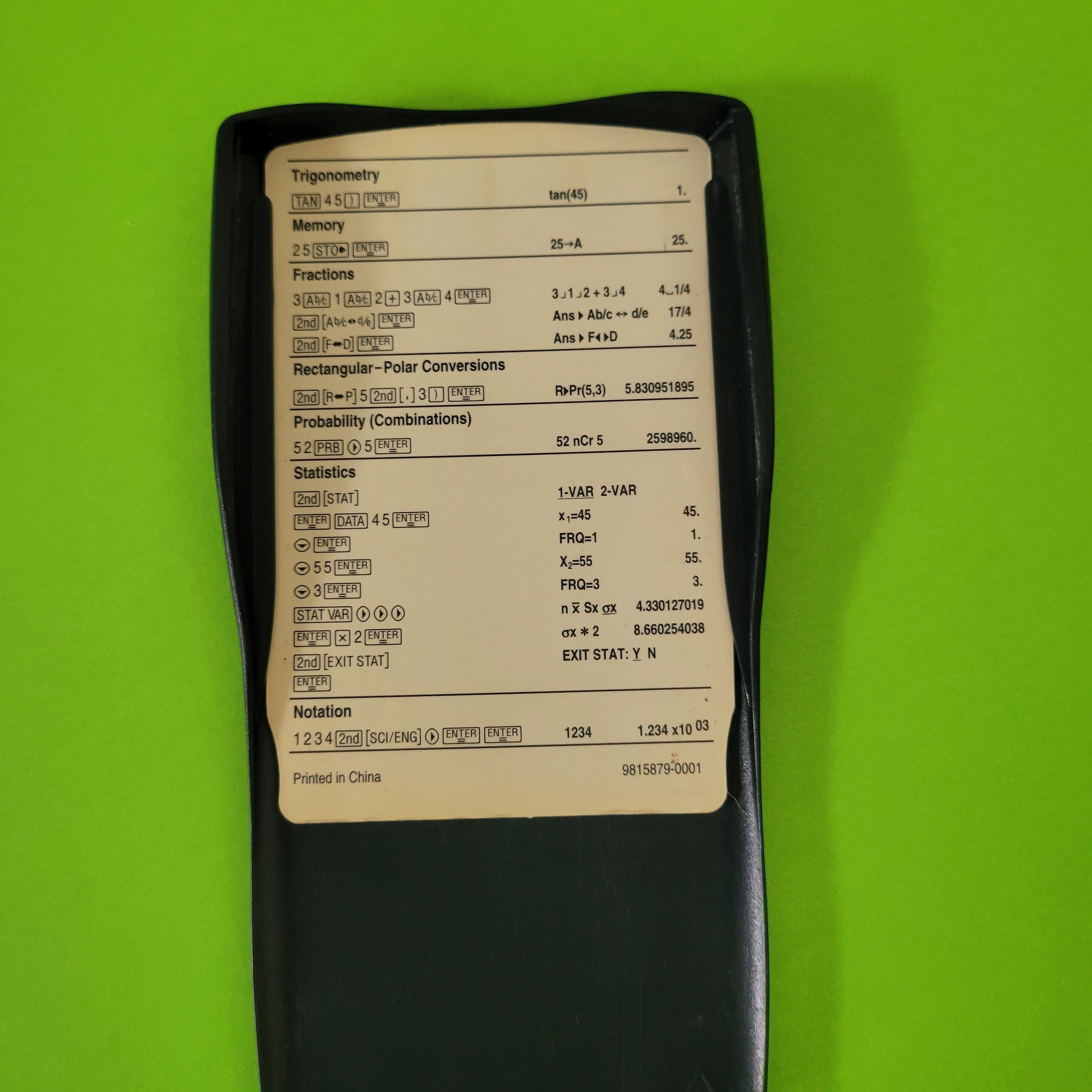 An image of the case of a texas instruments ti-30xiis scientific engineering calculator